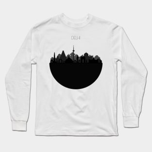 Delhi Skyline Long Sleeve T-Shirt